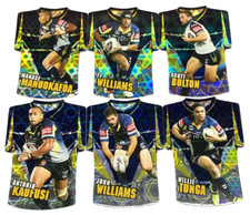 2009 SELECT NRL CLASSIC CARD FOIL JERSEY DIE CUT FULL TEAM SET (6)-COWBOYS