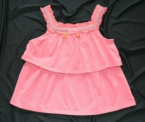 Gymboree TROPICAL GARDEN Smocked Tiered Tank Top Coral Color NWT 5T - Picture 1 of 4