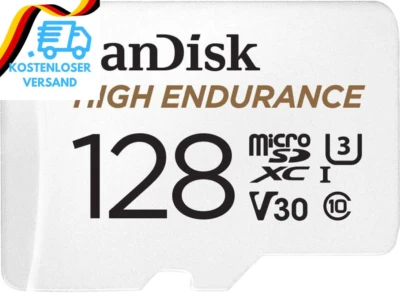Sandisk High Endurance Microsdxc Speicherkarte 128 GB + Adapter (Für Dash-Cams U - Bild 1 von 4