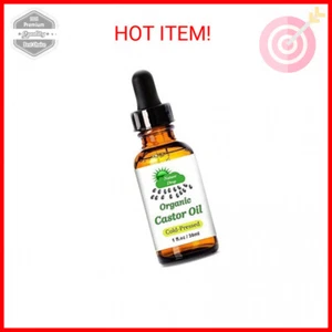 Organic Castor Oil,1 oz - 100% USDA Certified Pure Cold Pressed Hexane free - Be - Picture 1 of 2