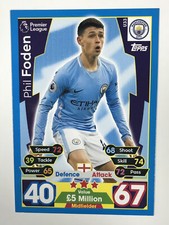 MATCH ATTAX EXTRA 2017/18 17/18 PHIL FODEN SQUAD UPDATE ROOKIE CARD NO U33
