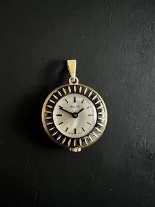 Vintage Buler Swiss Gold Tone Watch Face Untested For Parts - Picture 1 of 2