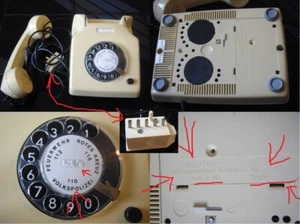 Orig. DDR-Telefon alpha ferro Typ 550-10039 Baujahr 1984 Volkspolizei Ostalgie - Bild 1 von 1