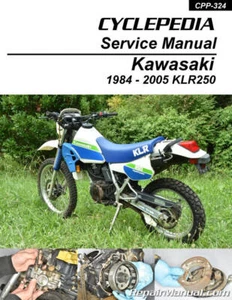 1984-2005 Kawasaki KLR250 KL250 Dual Sport Cyclepedia Printed Motorcycle Serv... - Picture 1 of 1