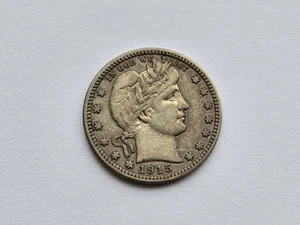 Cuarto de plata barbero 1915 muy fino + 10725 - Imagen 1 de 2