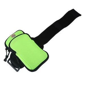 Zielony outdoor sport jogging ćwiczenia siłownia ramię nadgarstek torba bransoletka pho NT - Zdjęcie 1 z 9