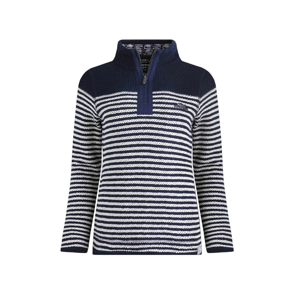 Weird Fish - "Juliet" Pullover mit kurzem Reißverschluss für Damen (WF373) - Bild 1 von 1