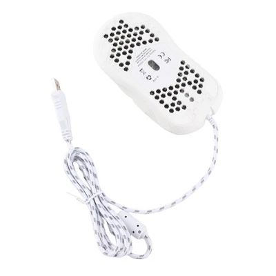 White Wired Gaming Mouse With Backlight 6 Programming Buttons 8000 DPI Ergonomic - Image 1 of 4