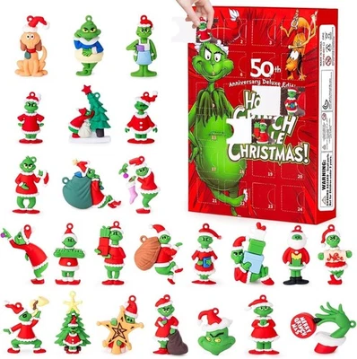 GRINCH Christmas Advent Calendar 2025, Countdown calendar 24 collectib - Image 1 of 4