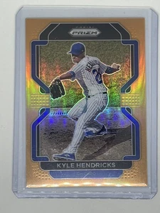 2022 Panini Prizm Kyle Hendricks Neon Orange Prizm /100 Chicago Cubs 2016 CHAMP - Picture 1 of 2