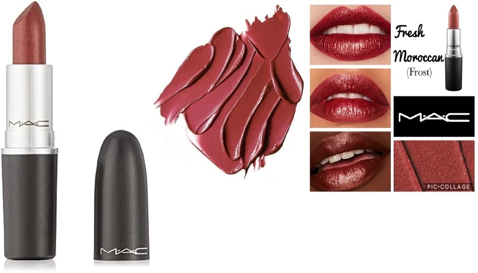MAC Frost Lipstick FRESH MOROCCAN 0.10 oz 3g Imperfect Box W32