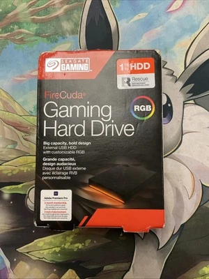 Seagate FireCuda 1TB External USB HDD Gaming Hard Drive STKL1000400 Razer RGBNEW - Image 1 of 2