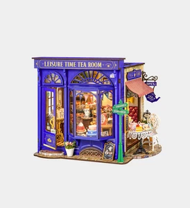 Rolife Leisure Time Tea Room DIY Miniature Dollhouse Model DG171 - Picture 1 of 9