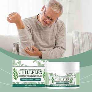Crema de alivio de articulaciones y músculos a base de hierbas 100 g Chillflex alivio de enfriamiento inmediato NUEVO - Imagen 1 de 14
