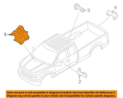 Módulo de control de componentes de entrada sin llave Ford OEM 17-18 F-150 HU5Z15604AU Foto 1 de 2
