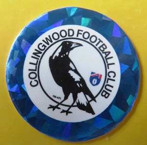 1995 AFL Rare BLUE "Club Emblem" Pog: COLLINGWOOD (Magpies) - Picture 1 of 2