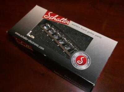 NUEVO - Schaller STM Roller Tunematic Bridge, espaciado de cuerda ajustable, CROMO Foto 1 de 2
