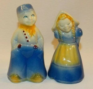 SHAWNEE KERAMIK HOLLÄNDISCHES MÄDCHEN & JUNGE SALZ & PFEFFERSTREUER - Bild 1 von 7