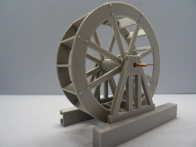 Wassermühle Wasserrad Spur G 1:22,5  Modellbausatz Gartenbahn Diorama Zubehör - Bild 1 von 4