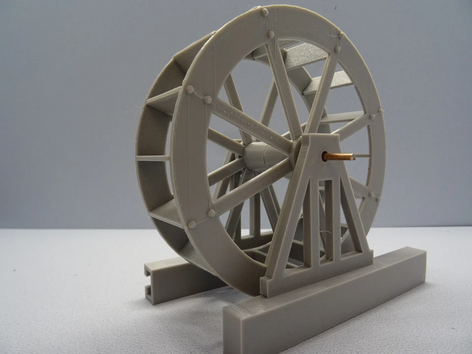 Wassermühle Wasserrad Spur G 1:22,5  Modellbausatz Gartenbahn Diorama Zubehör - Bild 1 von 4