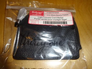THIRTYONE Thirty-One Gifts 31 Light Traveler Card Wallet NEW Black Beauty Pebble - Picture 1 of 1