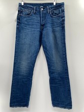 RE/DONE Men's Slim Fit Jeans Button Fly sz 34x30 Medium Blue Made in USA $275