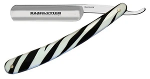 Razolution Solingen Navaja 5/8 Acero Al Carbono Cebra Aspecto Hecho en Alemania - Imagen 1 de 3