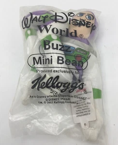 Walt Disney World Buzz Toy Story Mini Bean Plush Kelloggs 2001 SEALED NEW in Bag - Picture 1 of 2