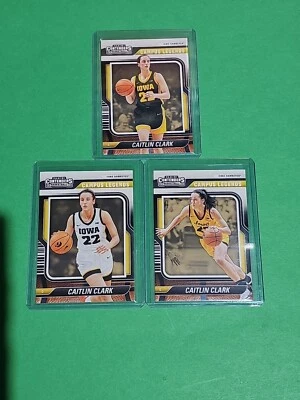 💎全套 3 2024 CAITLIN CLARK RC Panini Contenders 校园传奇卡 — 第 1/4 张图片