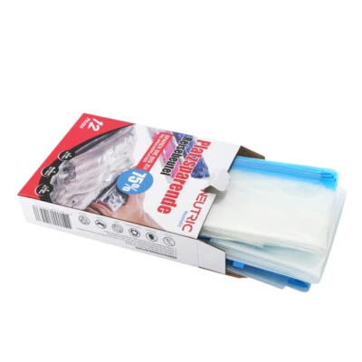 Vakuum Reisebeutel für Kleidung, 12 Stück,Mit den Händen aufrollbar, keine Pumpe - Bild 1 von 4