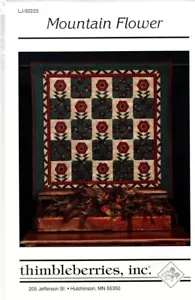 Thimbleberries LJ-92233 MOUNTAIN FLOWER Applique Quilt Pattern - Picture 1 of 2