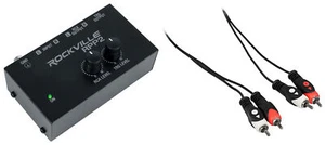 Rockville RPP2 Phono Preamp Convert Phono to Line RCA Turntable Pre-Amp+Cable - Picture 1 of 9