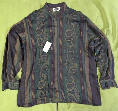 Vintage Prontto Moda Mens Long Sleave Shirt Size 2XL Italian Design - Image 1 of 3