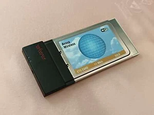 AVAYA WIRELESS ETS CARD 03UT20339501 GOLD WLAN ADAPTER PCMCIA 11 Mbit - Photo 1/3