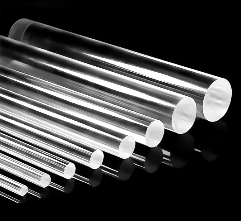Clear Acrylic Perspex Round Bar Rod 2 3 4 5 6 8 10 12 14 15 16 20 25 30 40 50mm - Image 1 of 1