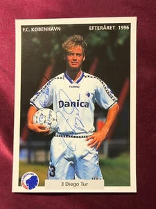 Autograph DIEGO TUR-FC Kobenhavn 1996-U21 Caps Denmark-Ex-B 1903/AaB/Frem-AK - Picture 1 of 2