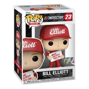 Officially Licensed Nascar Bill Elliott holding Fastest Race Car Sign Pop! Vinyl - Picture 1 of 1