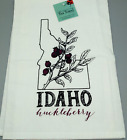 New Large Flour Sack Kitchen Towel Printed Idaho Huckleberry