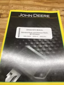 John Deere Radio standard, Premium Radio MY18 manuale operatore OMAL226470 - Foto 1 di 7