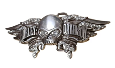 Harley Davidson Mujer Calavera Renacimiento Hebilla Cinturón. B13 nuevo Foto 1 de 2