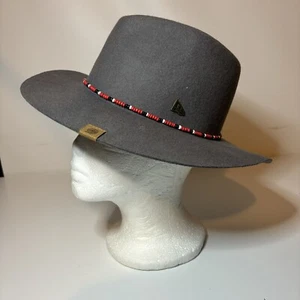 NBA New Era Cap Men’s Size Small Beaded Brim Miami Heat Wool Fedora - Picture 1 of 7