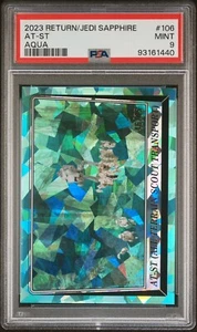 👑 2023 TOPPS STAR WARS SAPPHIRE 🩵 ROTJ RETURN JEDI AT-ST ALL TERRAIN /75 🎯PSA - Picture 1 of 3