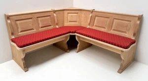 Eckbank Amberg Piccolo 165/165 cm, mit Truhe,  Polster lose genäht, Kundl rot - Bild 1 von 7