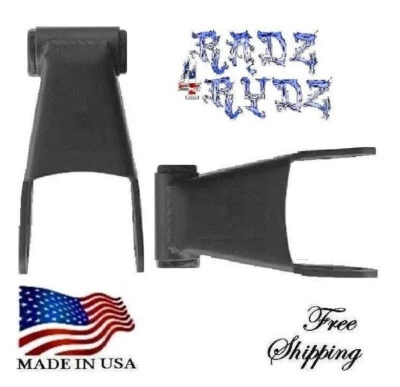 2011-2021 Silverado Sierra 2500 3500 HD 2" Drop Lowering Shackles Lowering Kit - Image 1 of 2