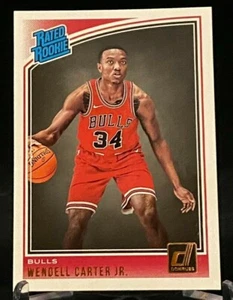 2018-19 Panini Donruss Rated Rookie #170 Wendell Carter Jr. Chicago Bulls - Picture 1 of 2