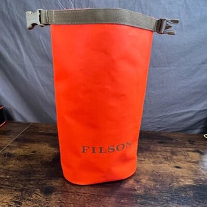 FILSON Dry Bag Orange 5L Roll Top Schnalle Wandern Angeln Camping Schutz - Bild 1 von 14