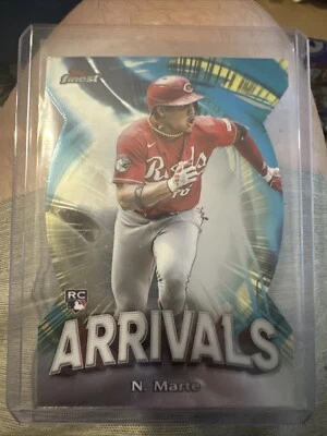 2024 TOPPS FINEST ARRIVALS A10 NOELVI MARTE RC REDS - Image 1 of 3