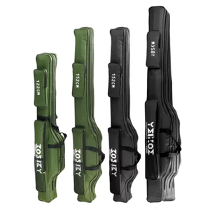 Portable Foldable Fishing Rod Carrier Bag, Reel Storage Case (122cm/152cm/182cm) - Picture 1 of 22