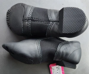 Nuevos Zapatos Capezio Niños Cuero Negro Future Star Series Sin Cordones Jazz Talla 9M - Imagen 1 de 3