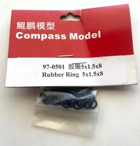 97-0501 O Ring 5x1.5x8 Compass Model RC Helicopter Knight 50 New In Package - Picture 1 of 2